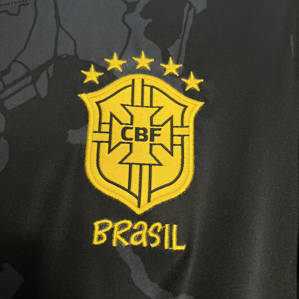 24-25 Brazil special version black soccer jersey