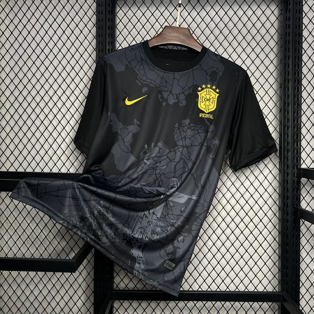 24-25 Brazil special version black soccer jersey