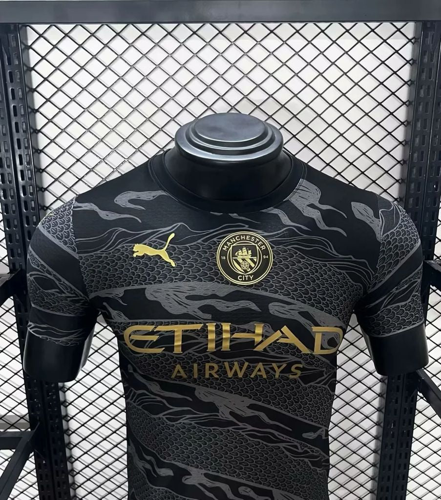 Manchester City 2024/25 Black Dragon Jersey Player Version