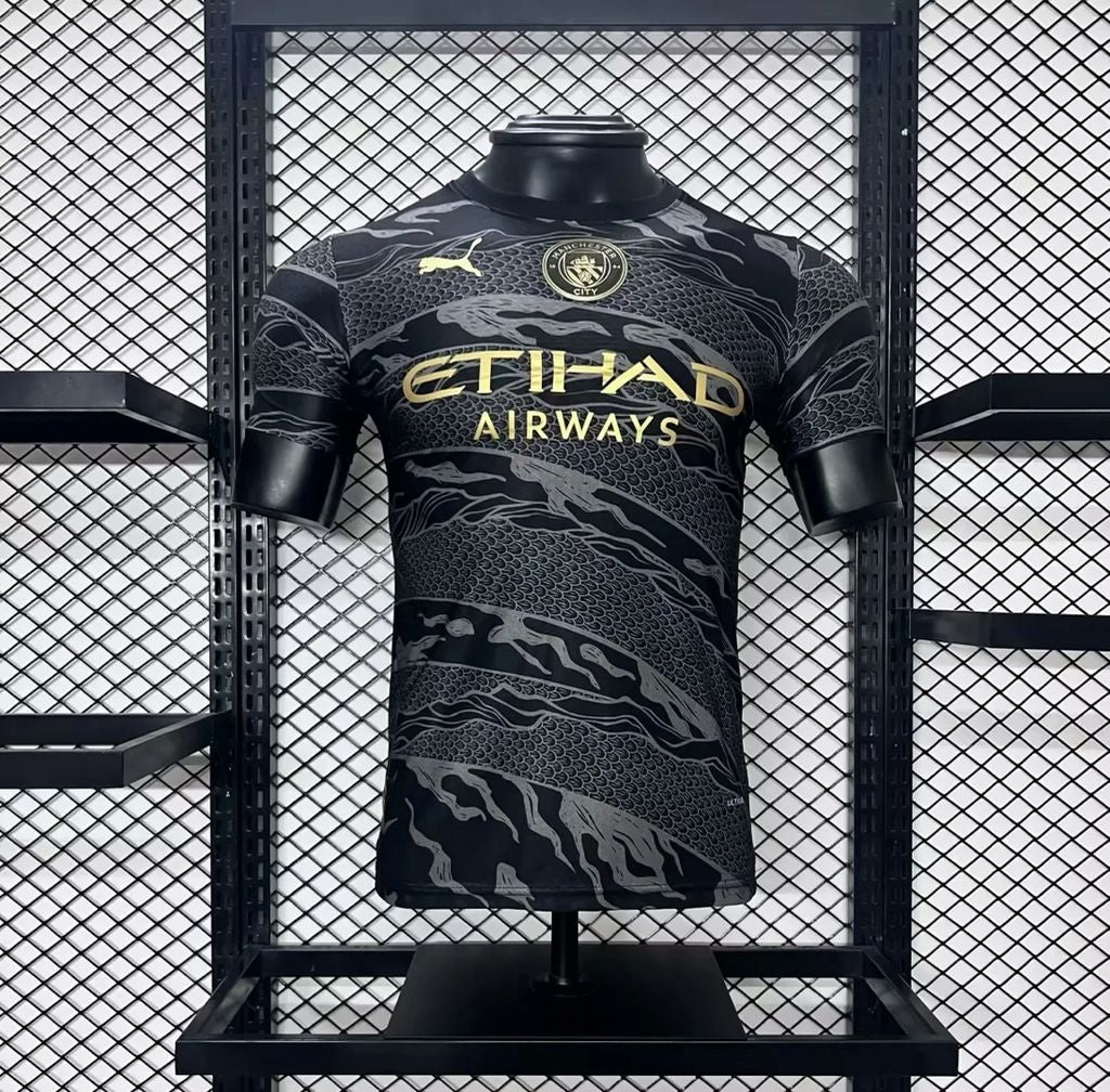 Manchester City 2024/25 Black Dragon Jersey Player Version