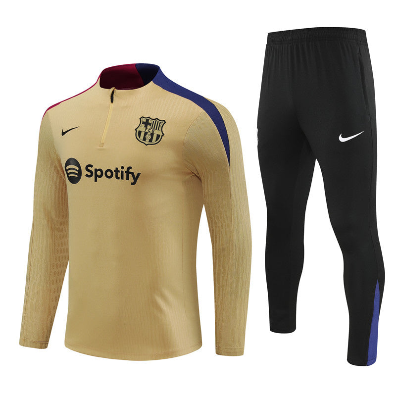 24-25 Barcelona Long Sleeve Tracksuit Gold