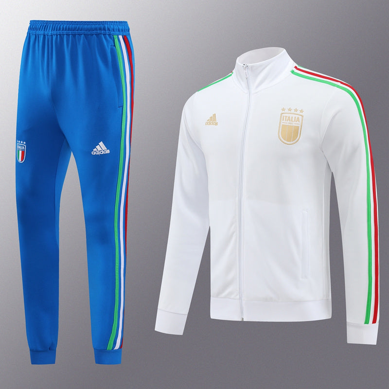 2024 Italy Long Sleeve Kits White Jackets Suits