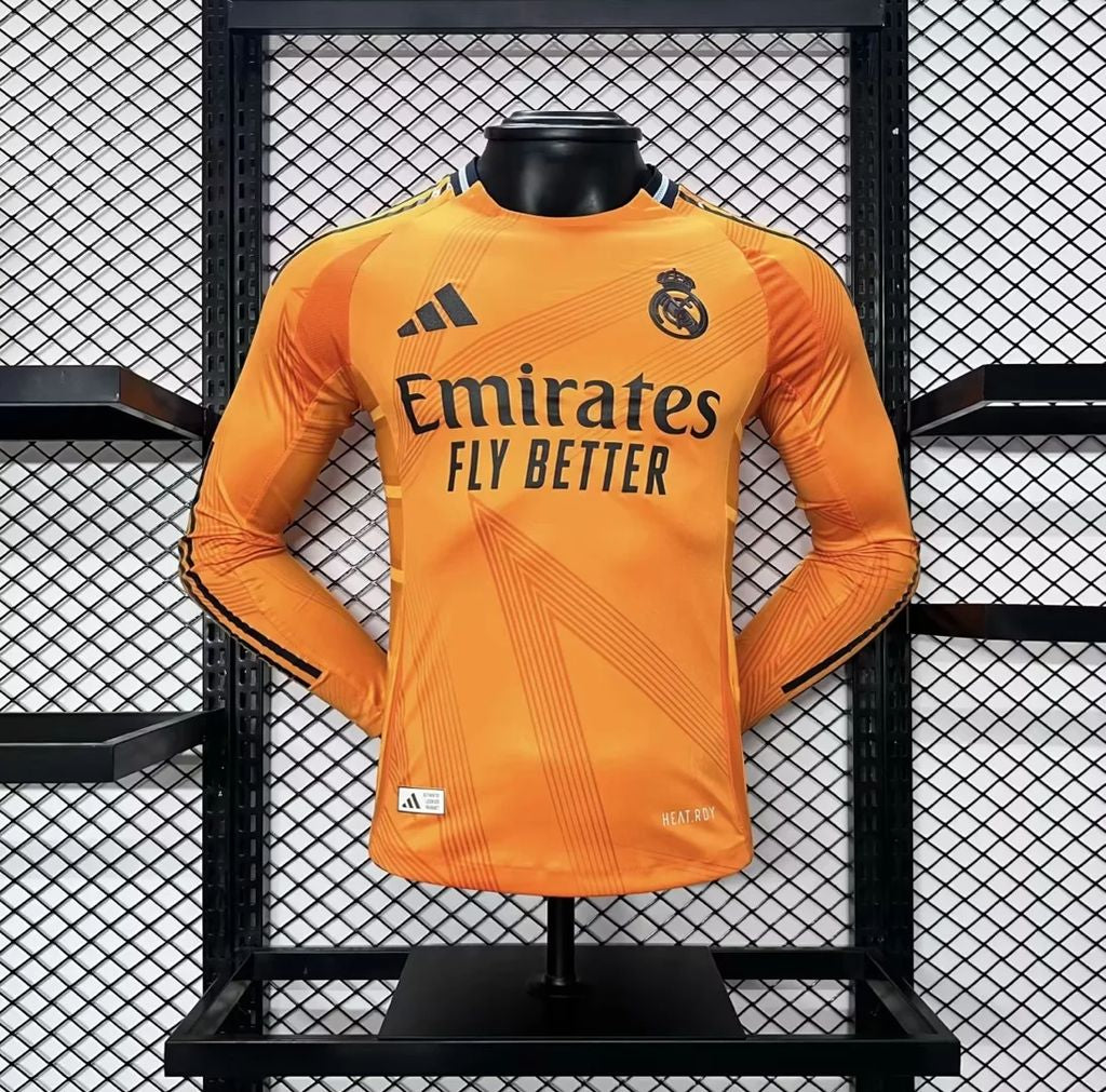 Real Madrid 2024/25 Away Long Sleeves Jersey Player Version