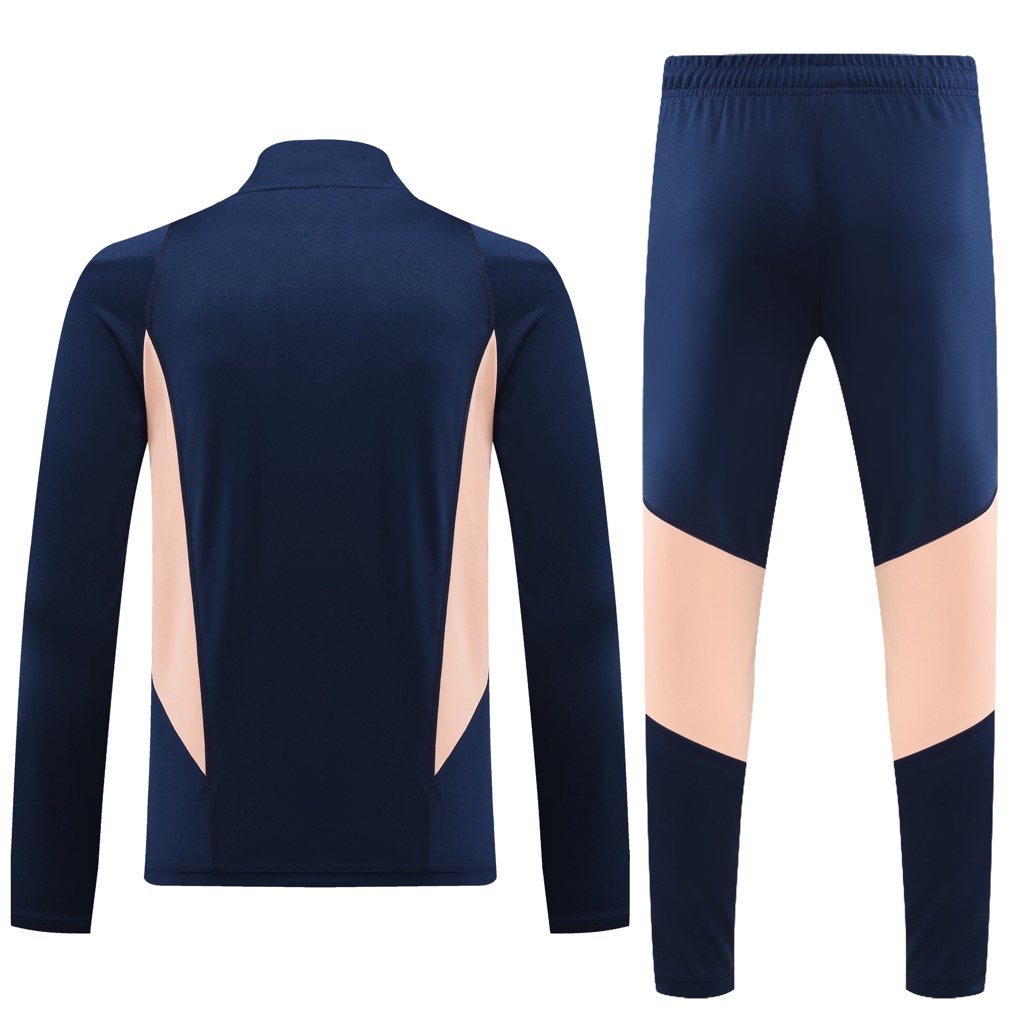 Ajax navy blue with beige stripe zipper tracksuit