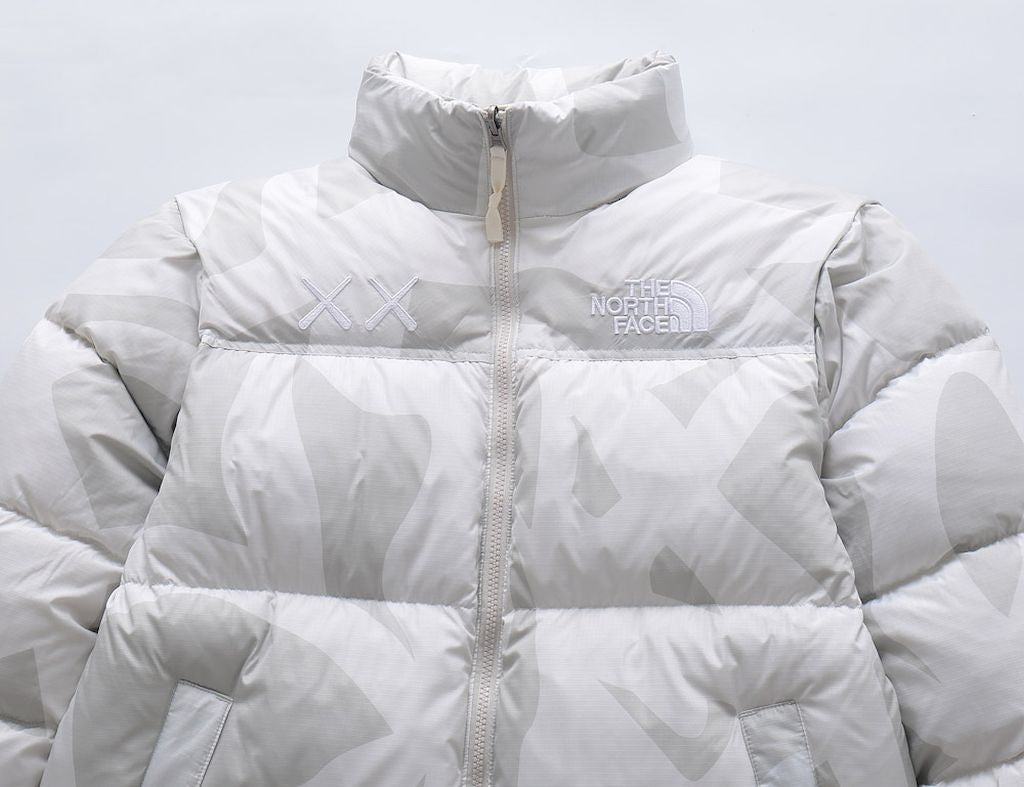 TNF X KAWS Retro 1996 Nuptse White Jacket