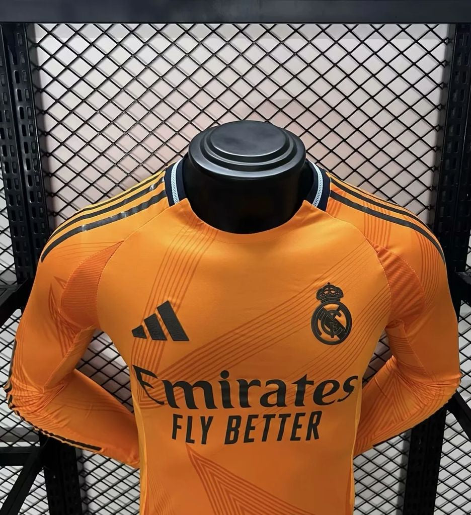 Real Madrid 2024/25 Away Long Sleeves Jersey Player Version