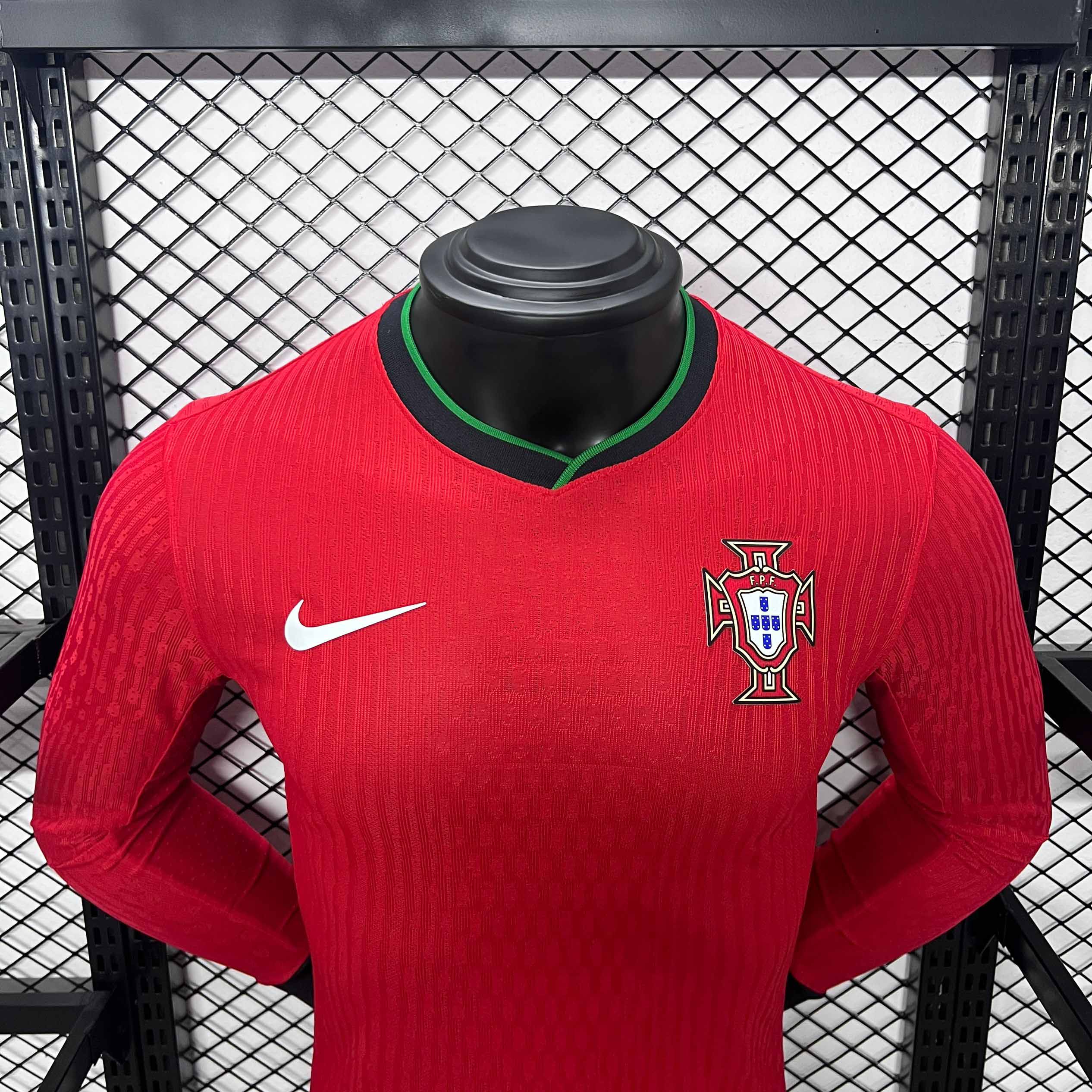 2024 Portugal Home Long Sleeve Kit Player Version Shirt