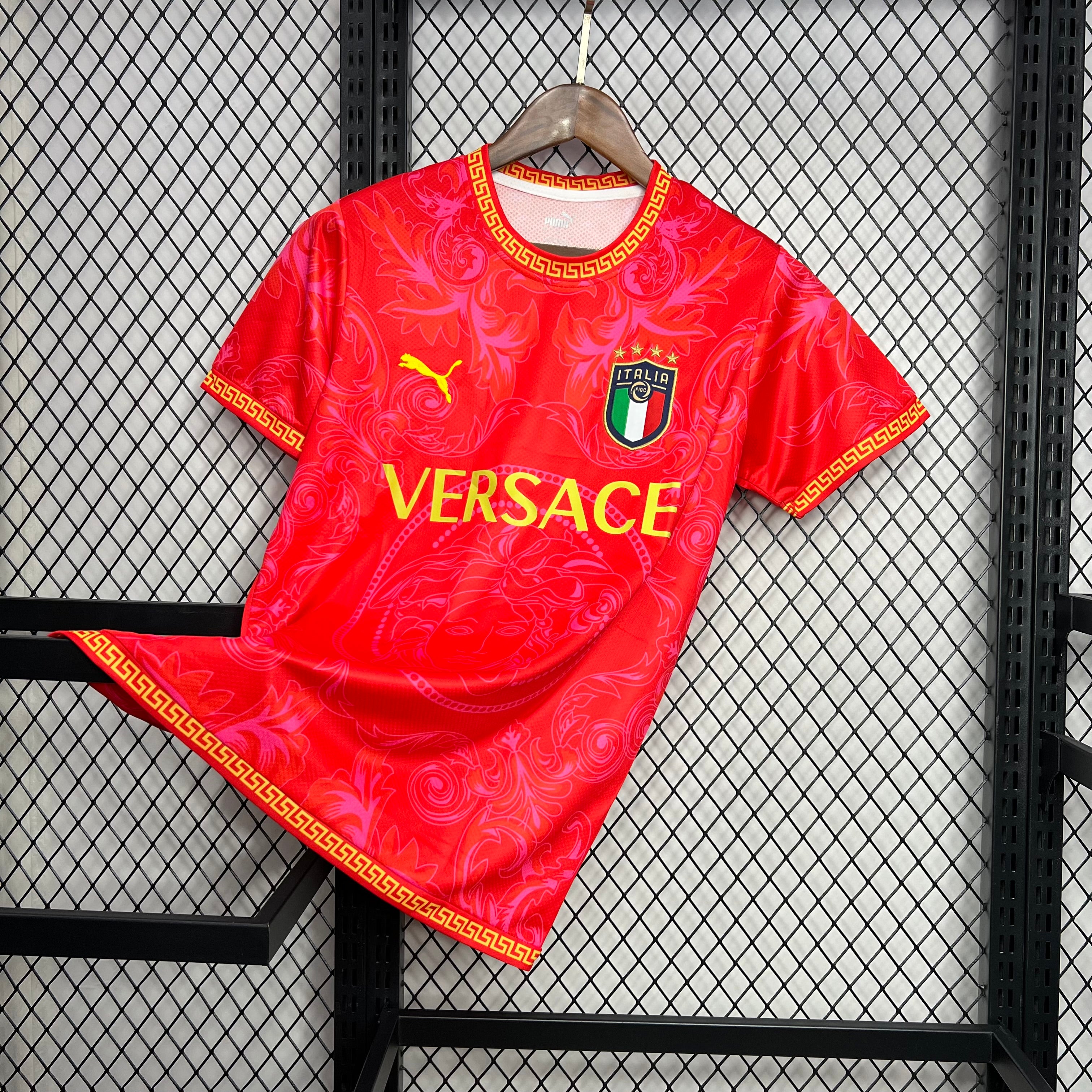 Italy 2024/25 Versace Co-Branded Edition Jersey-Red